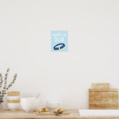 Poster Panneau de fête de chiot Réalisez un collier bleu (Cuisine)