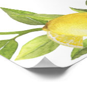 Poster Panneau de fête de fiançailles de verdure de Fleur (Coin)