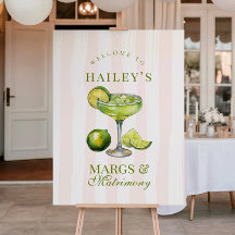 Panneau de Fête de Fiançailles Margs & Matrimony M