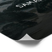 Poster Panneau de fête de fiançailles She Said Yes Modern (Coin)