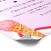 Poster Panneau de fête de la station de glace « She’s Bee (Coin)