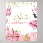 Poster Panneau de fête de rafraîchissements de Spa (Devant)