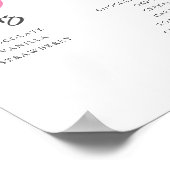 Poster Panneau de fête de révélation de genre de station  (Coin)