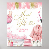 Poster Panneau de fête de spa Mani Pedi (Devant)