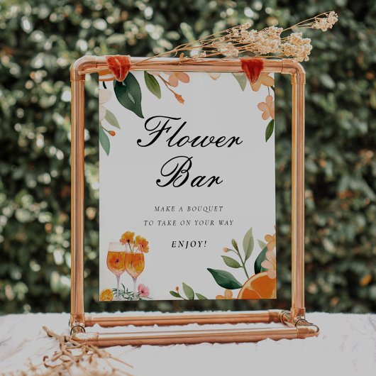 Poster Panneau de Fête des mariées Aperol Spritz