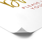 Poster Panneau de Fête des mariées Boissons Winter Deck t (Coin)