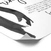 Poster Panneau de Fête des mariées de chasse Black Bow mo (Coin)