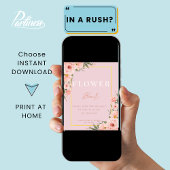 Poster Panneau de Fête des mariées de la barre de fleurs 