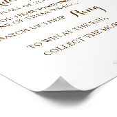 Poster Panneau de Fête des mariées de la Pampas (Coin)