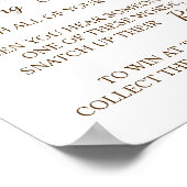 Poster Panneau de Fête des mariées de Marsala (Coin)