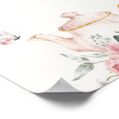 Poster Panneau de Fête des mariées de thé (Coin)