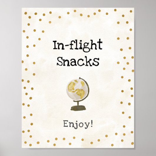 Poster Panneau de Fête des mariées des snacks en vol (Devant)