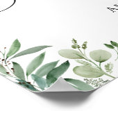 Poster Panneau de Fête des mariées Feuille de l'Eucalyptu (Coin)