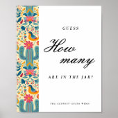 Poster Panneau de Fête des mariées Floral Mexicain Combie (Devant)