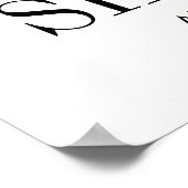 Poster Panneau de Fête des mariées florale de l'anémone a (Coin)