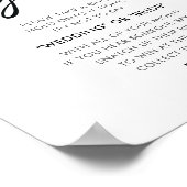 Poster Panneau de Fête des mariées florale du Jeu de Bagu (Coin)