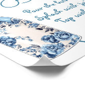 Poster Panneau de Fête des mariées Mimosa Bar Chinoiserie (Coin)