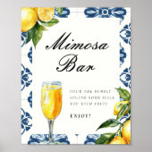 Poster Panneau de Fête des mariées Mimosa Bar Lemon Posit (Devant)