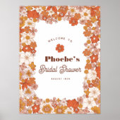 Poster Panneau de Fête des mariées super Hippie Florale e (Devant)