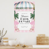 Poster Panneau de fête Palm Royale (Cuisine)