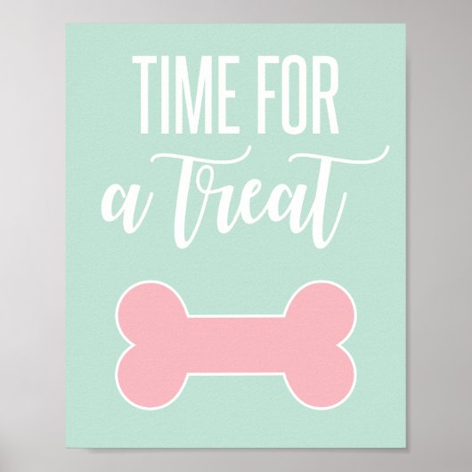 Poster Panneau de fête pour chiots C'est l'heure d'une fr (Devant)
