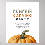 Poster Panneau de fête pour le découpage de citrouilles p (Devant)