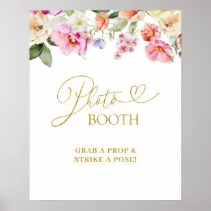 Poster Panneau de fête simple floral de printemps pour Ph