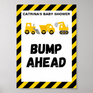 Poster Panneau de fête sur le thème de la construction