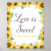 Poster Panneau de fête tournesol (Devant)