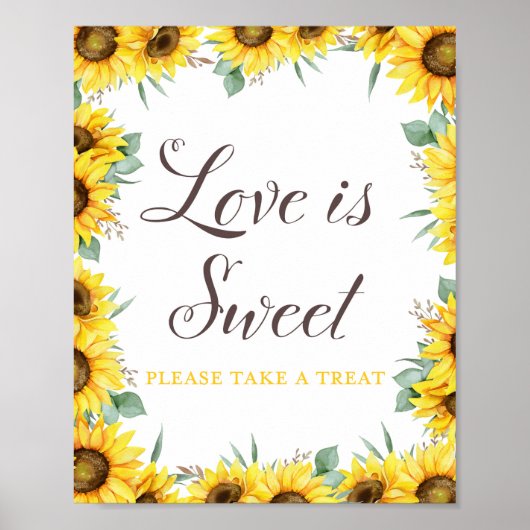 Poster Panneau de fête tournesol (Devant)