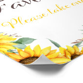 Poster Panneau de fête tournesol (Coin)