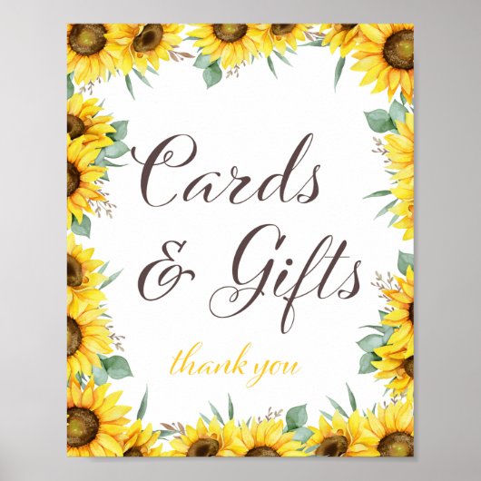 Poster Panneau de fête tournesol (Devant)