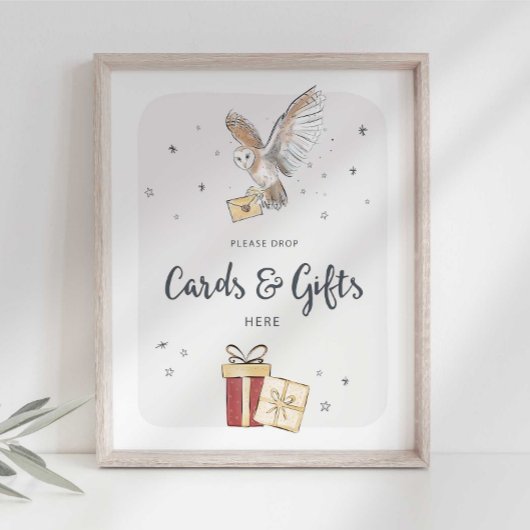 Poster Panneau de fête Wizard pour cartes et cadeaux