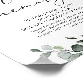 Poster Panneau de feuillage de verdure à l'aquarelle en s (Coin)