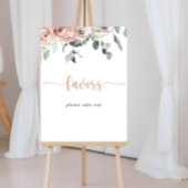 Poster Panneau de Fleurs de Rose Poussiéreuse Classique
