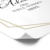 Poster Panneau de fleurs roses géométriques avec conseils (Coin)