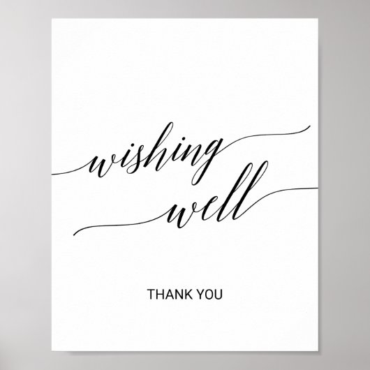 Poster Panneau de Fontaine à Souhaits en Calligraphie Noi (Devant)