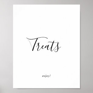 Poster Panneau de friandises minimaliste