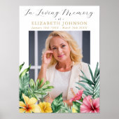 Poster Panneau de funérailles de célébration de vie de fl (Devant)