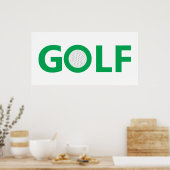 Poster Panneau de golf (Cuisine)