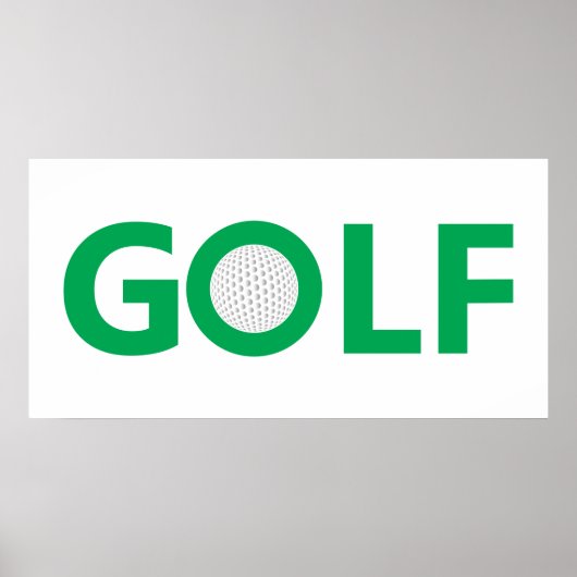 Poster Panneau de golf (Devant)