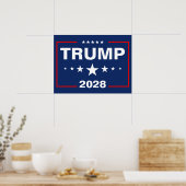 Poster Panneau de jardin Trump 2028 (Cuisine)