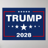 Poster Panneau de jardin Trump 2028 (Devant)