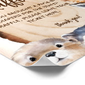 Poster Panneau de jeu Baby shower animal de la tranche de (Coin)