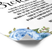 Poster Panneau de jeu Baby shower Blue My Water Broke (Coin)