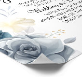 Poster Panneau de jeu de baby shower de mariage Watercolo (Coin)