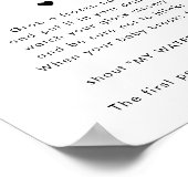 Poster Panneau de jeu de Baby Shower « Mon eau a cassé »  (Coin)