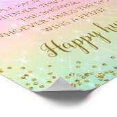 Poster Panneau de jeu de Baby shower Rainbow Pacifier (Coin)