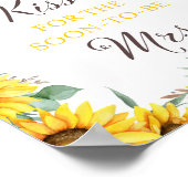 Poster Panneau de jeu de Baby Shower Thème Tournesol (Coin)