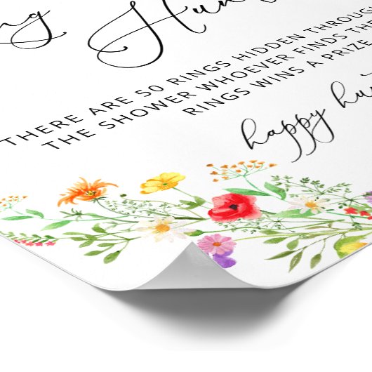 Poster Panneau de jeu de chasse à l'anneau de shower de m (Coin)